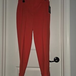Vince Camuto Vibrant Red Ankle Pants